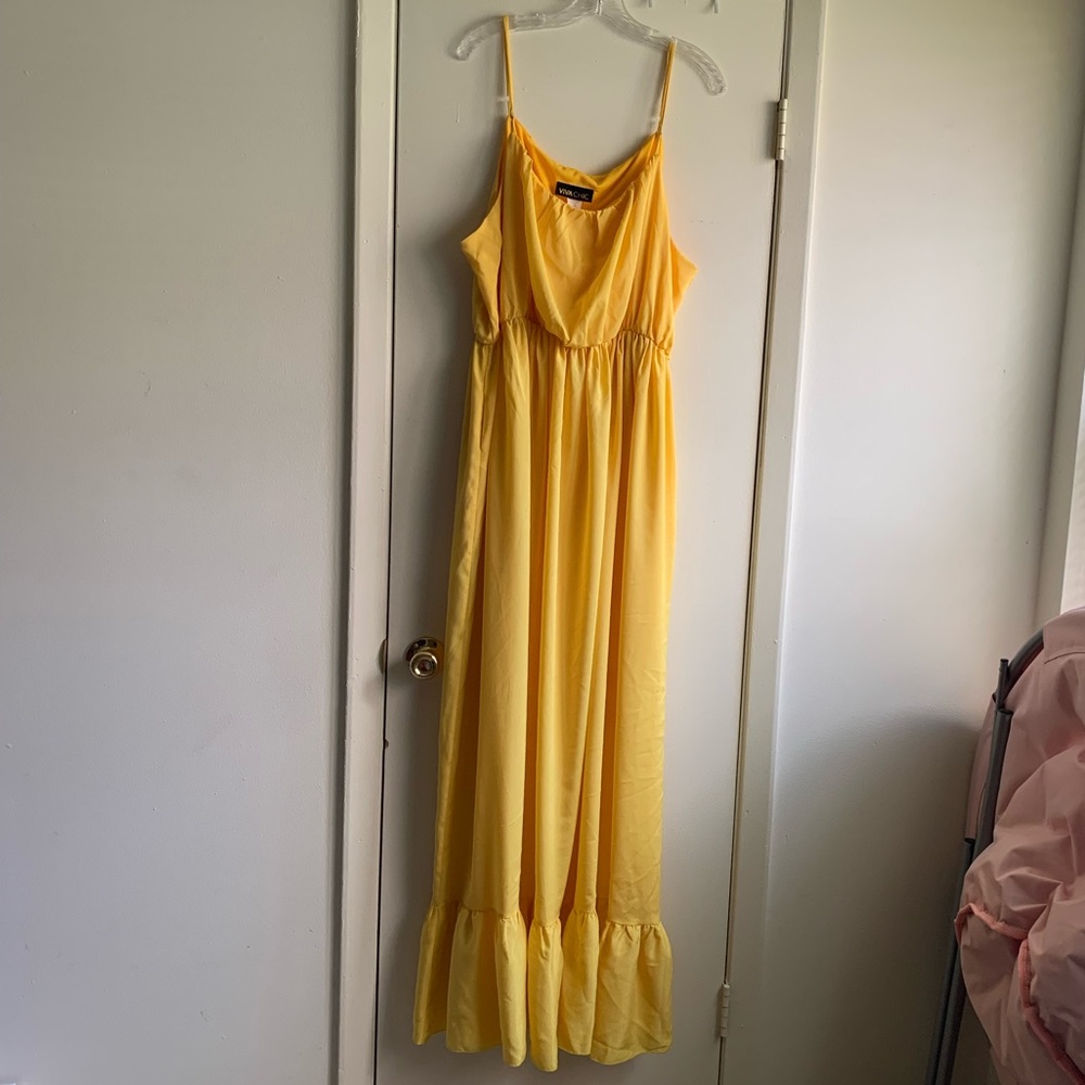 NWOT Yellow Maxi Dress